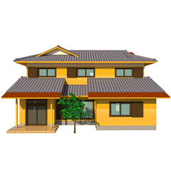 two storey japanese house