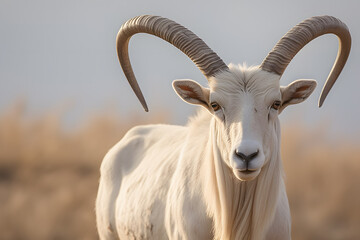 A addax portrait, wildlife photography