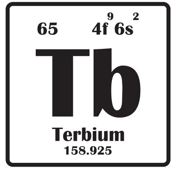 Terbium element icon