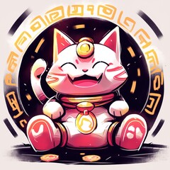 Coin Lucky Fairy Cat