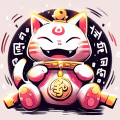 Coin Lucky Fairy Cat