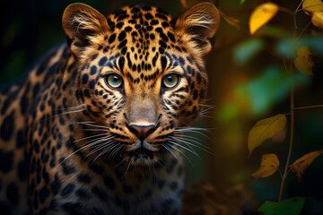 A Amur Leopard portrait, wildlife photography