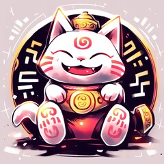 Coin Lucky Fairy Cat