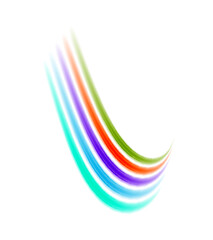 A vibrant and playful design featuring rainbow-color lines arranged in a dynamic composition, perfect for adding a pop of color to any project