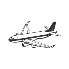 Fototapeta na wymiar airplane illustration
