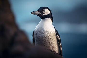 Fototapeta premium A Auk portrait, wildlife photography