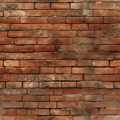 Fototapeta premium Seamless Red Brick Pattern
