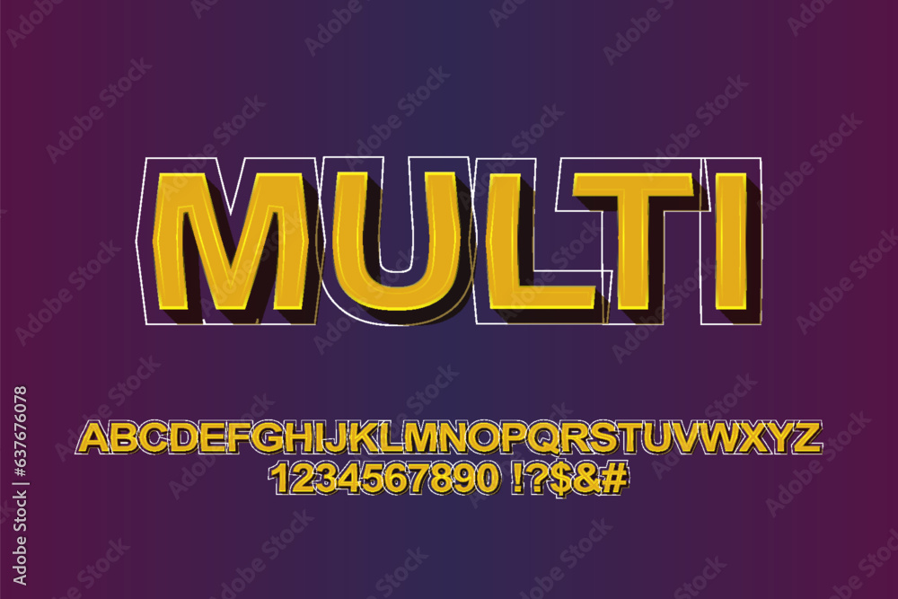 Poster stylish alphabet and numbers. typography urban font style for technology, digital text design.