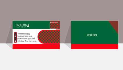 Modern Creative And Clean Business Card Design Template, Visiting Card, double sided business card design template, Corporate Business Card Layout, Set of modern business card print templates.