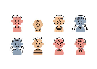 子供のアイコン　イラストセット