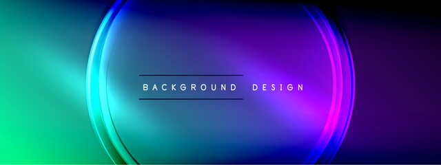 Obraz premium Vector abstract background - liquid transparent bubble shapes on fluid gradient with shadows and light effects