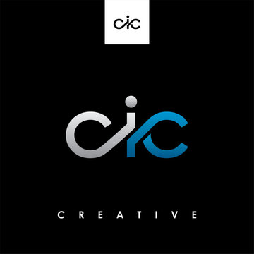 CIC Letter Initial Logo Design Template Vector Illustration