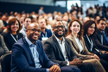 Obraz premium Audience at a business conference