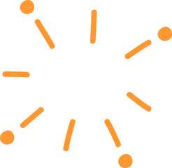 Hand drawn firework element 