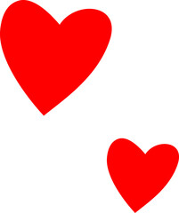 Hand drawn heart element 