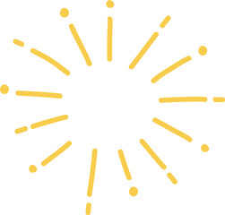 Hand drawn firework element 
