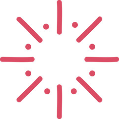 Hand drawn firework element 
