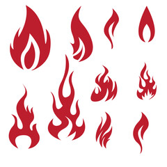 fire logo vector