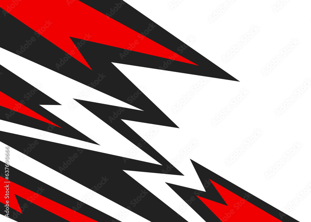 Poster abstract background with colorful zigzag line pattern
