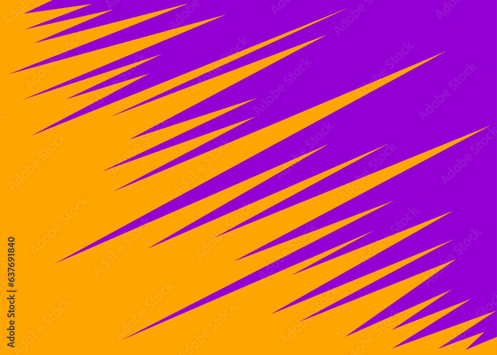 Poster abstract background with diagonal spike zigzag line pattern