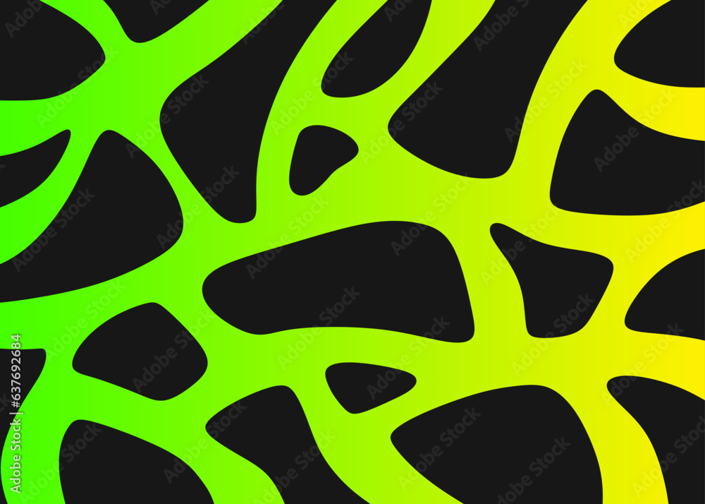 Poster minimalist background with cute gradient wavy lines pattern
