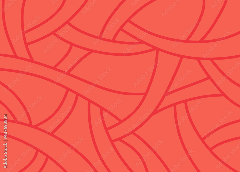 Aufkleber minimalist background with overlapping wavy lines pattern