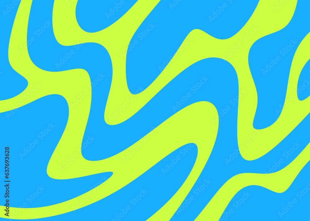 Poster abstract background with wavy line pattern