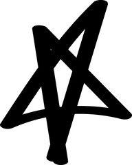 Hand drawn star element 