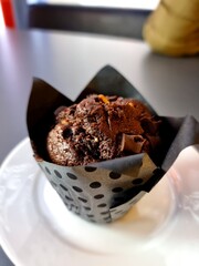 cupcake pudding dessert sweet chocolate chip cake 