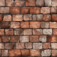 Obraz premium seamless pattern of tile brick mortar background texture