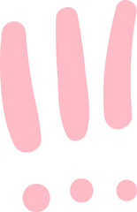 Cute exclamation mark element 