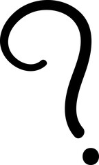 Cute question mark element 