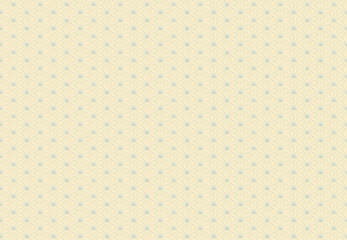 ラフなテイストの麻の葉文様のパターン素材