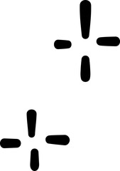 Cute star doodle element 