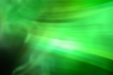 Abstract green background. Blurred background with curved lines blue tint.