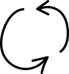 Arrow doodle element