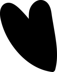 Cute heart doodle element 