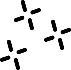 Cute sparkle doodle element 