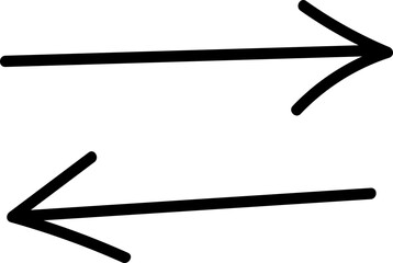 Arrow doodle element