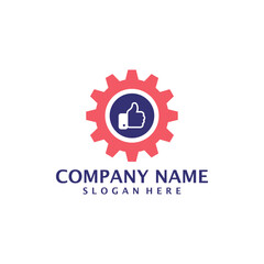 Like Gear logo design vector. Good Gear logo design template concept