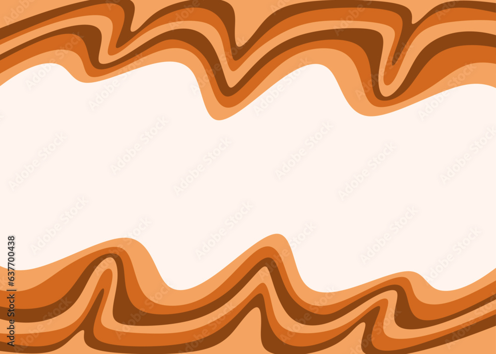 Poster minimalist background with colorful gradient wavy lines pattern and with some copy space area