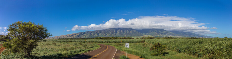 Panorama of Hawaii's landscape