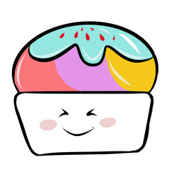 Cupcake strawberry smily1