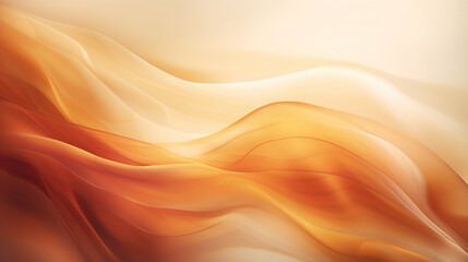 Obraz premium abstract orange background with waves.Generative Ai