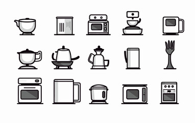 set of icons