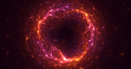 Obraz premium 3D rendering abstract circle light background