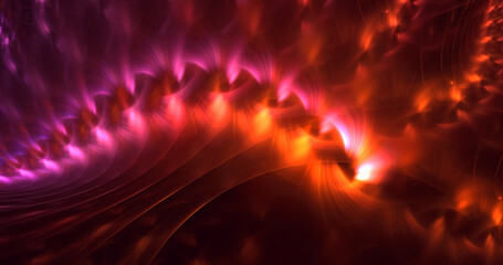 3D rendering abstract technology fractal background