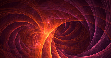 Naklejka premium 3D rendering abstract technology fractal background