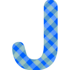 Plaid alphabet 