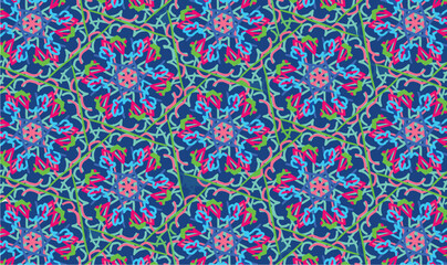 Abstract line shape flower texture background pattern. Flora wallpaper pattern design for decoration. Vector illustration.